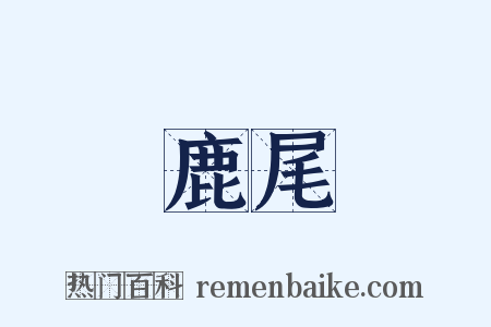 鹿尾是什么意思的图片